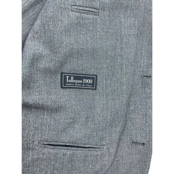 J. CREW Ludlow Traveler Men's Tollegno 1900 Wool Blazer Gray Size 40L Jacket - Picture 8 of 14